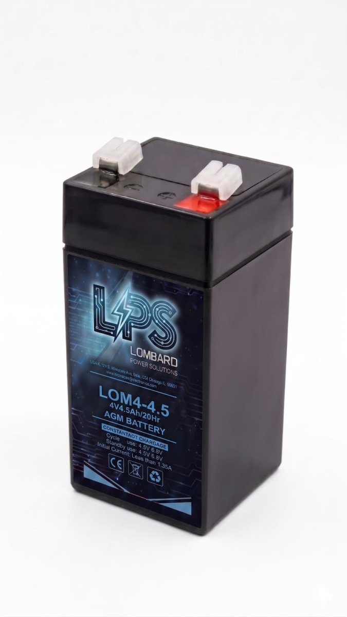 LPS Lombard Power Solutions LOM4-4.5 AGM Battery 4V 4.5Ah