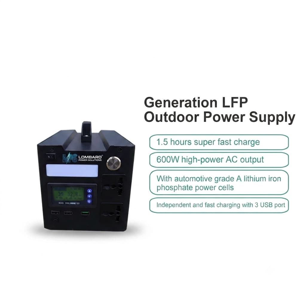 LPS-600WC Portable Lombard Power Station for Camping