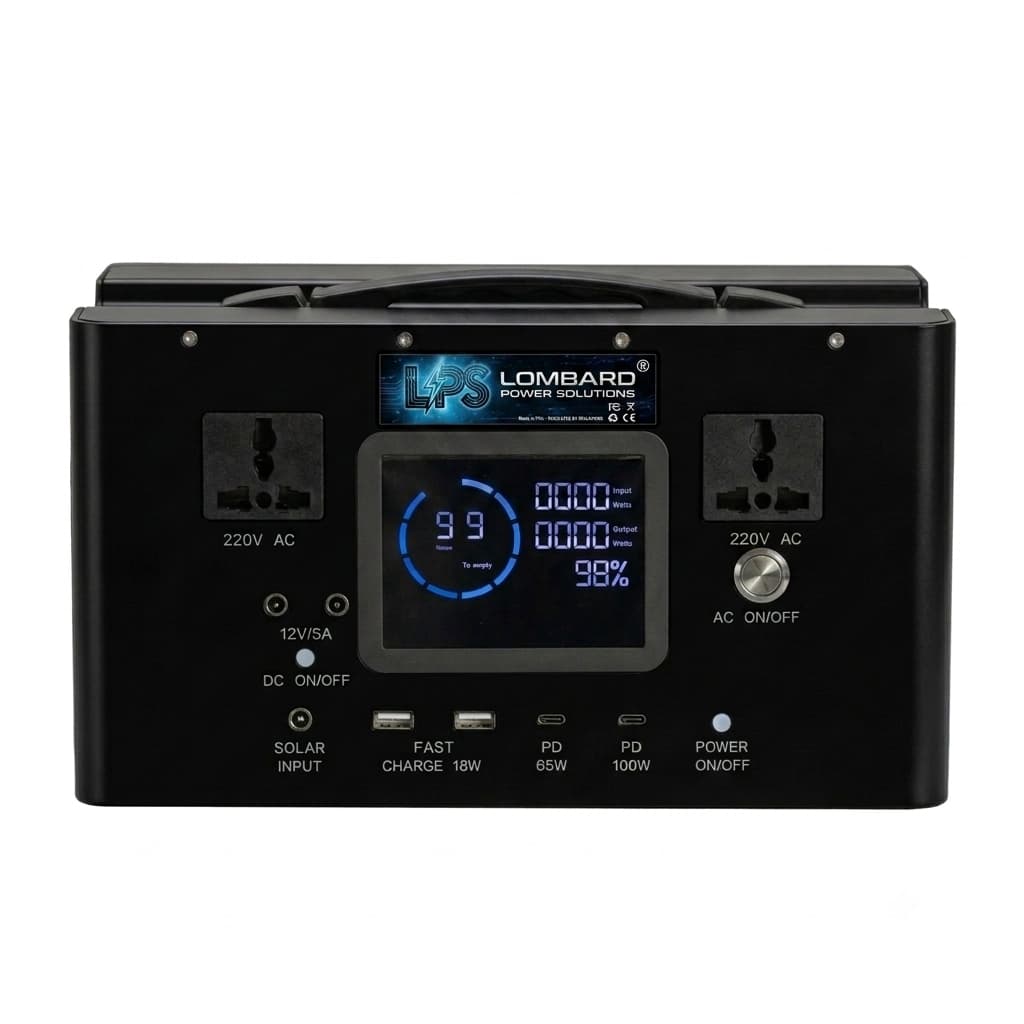 LPS 600W Portable Lombard Power Station – Camping & Home Use