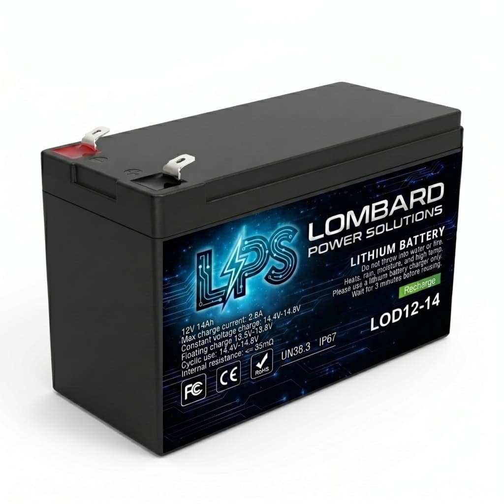 LPS Lombard Power Solutions LITHIUM LOD12-14 | 12.8V 14Ah LiFePO4 Battery