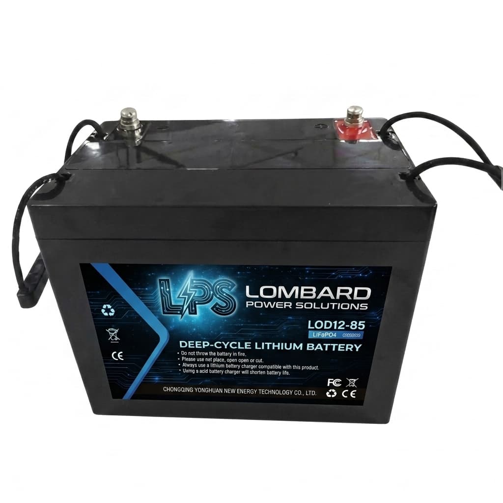 LPS Lombard Power Solutions LOD12-85 12V 85Ah LiFePO4 Deep-Cycle Battery